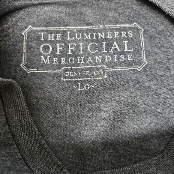 The Lumineers T-Shirt Adult Large Gray Cleopatra World Tour 2016 Rock Music - Picture 3 of 6